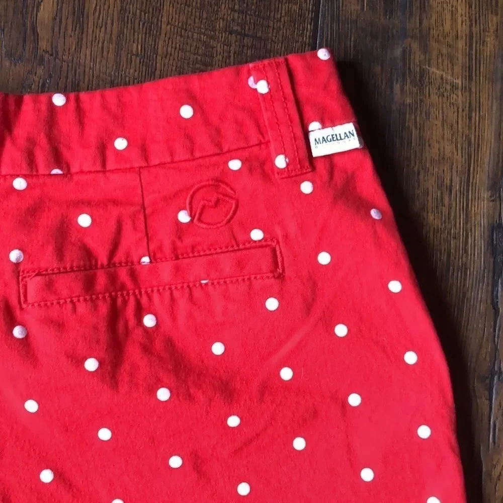 Magellan Red Poka Dot Shorts - Picture 5 of 6